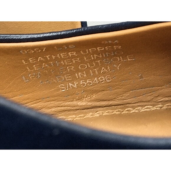 Tory Burch Penelope CapToe Slingback Pump Women's Shoes Size 9 Black Blue - Picture 11 of 12